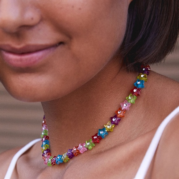 Brandy Melville Jewelry - Brandy Melville Multicolor Star Bead Necklace (2 for $25, 3 for $30)